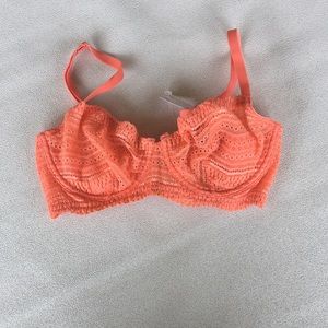 Cosabella 32C sexy Orange Demi bra see through Z24